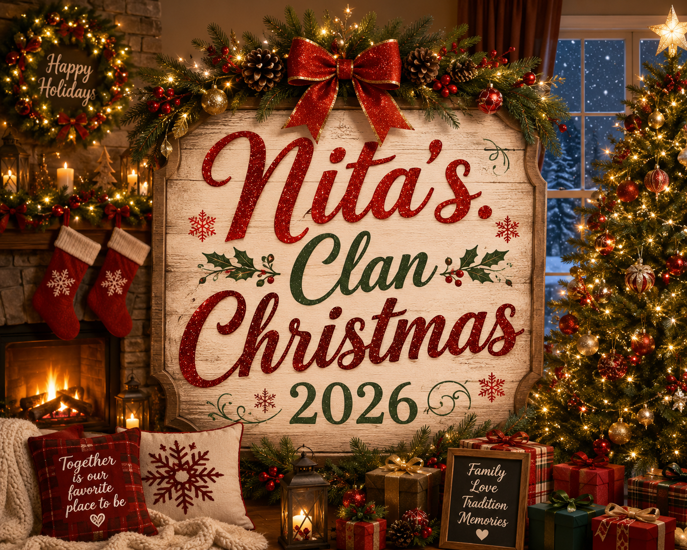 Nita's Clan Christmas 2026 hearth